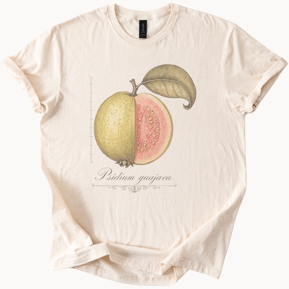 Psidium Guajava Guava Cut Open on Specimen Chart Tee